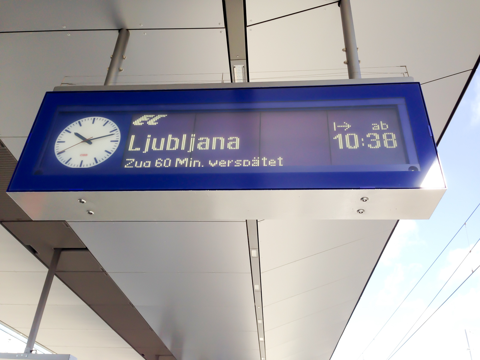 Auf nach Ljubljana (mit Verspätung)