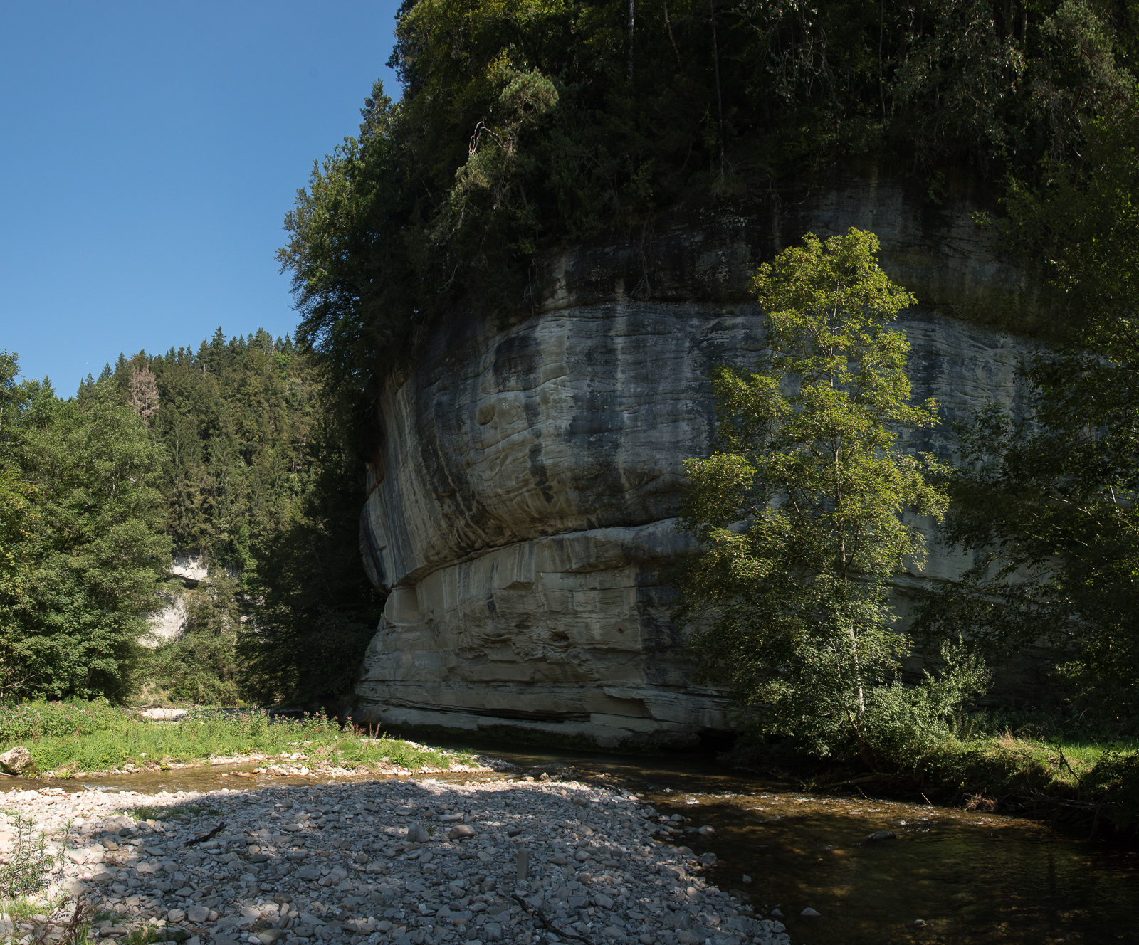 Mündung des Dorfbaches in das Schwarzwasser