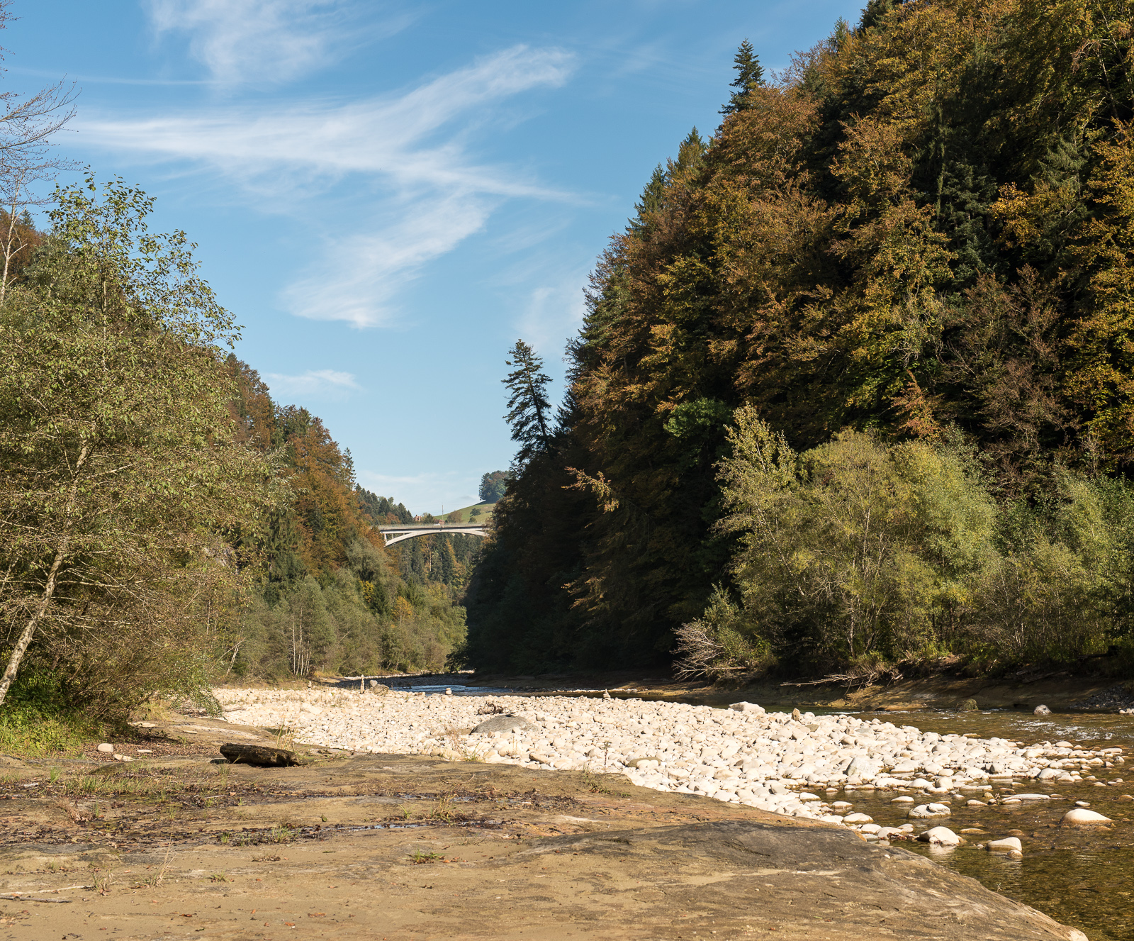 Sense und Schwarzwasserbrücke