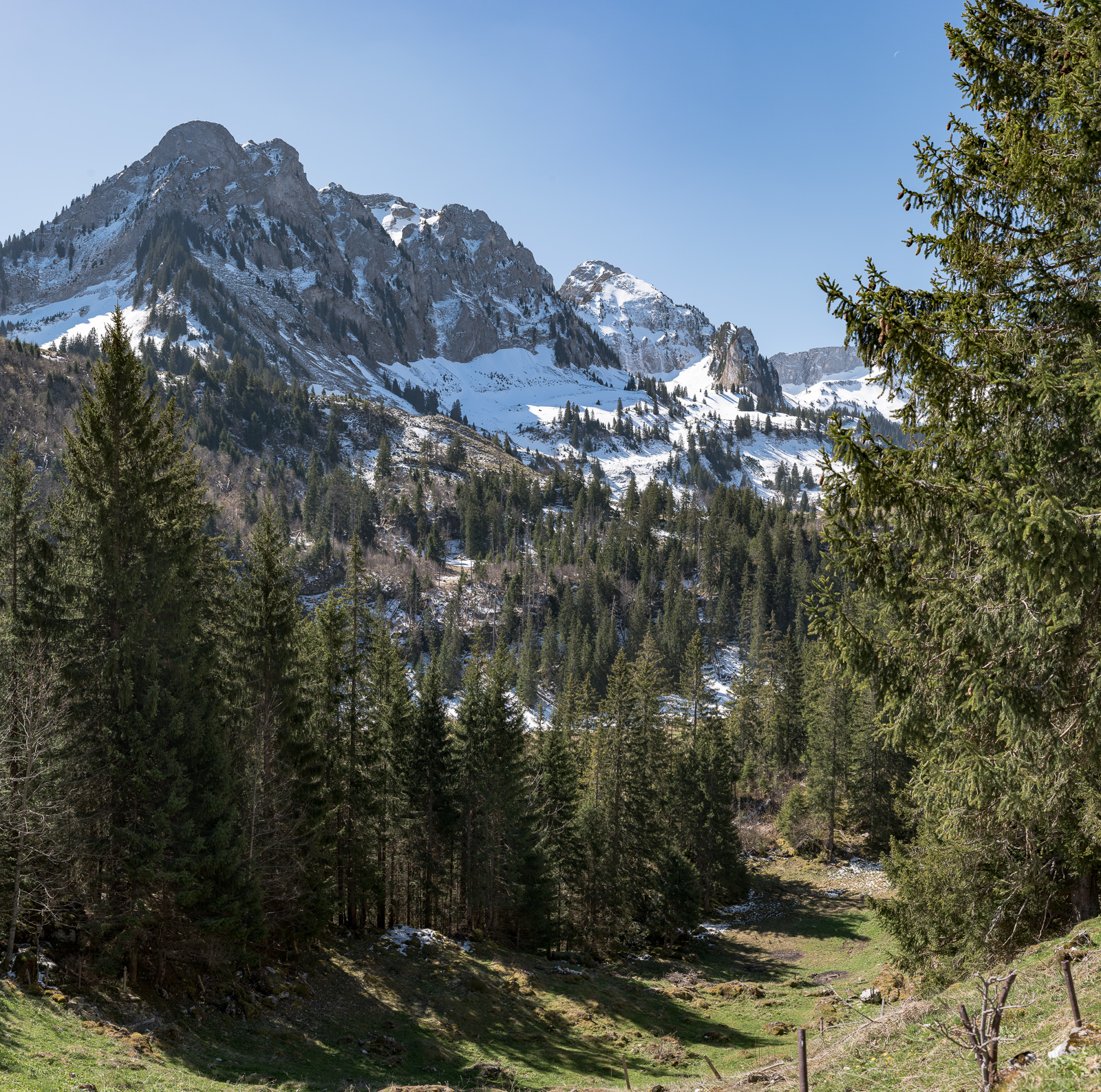 Oberhalb der Brecca-Schlucht