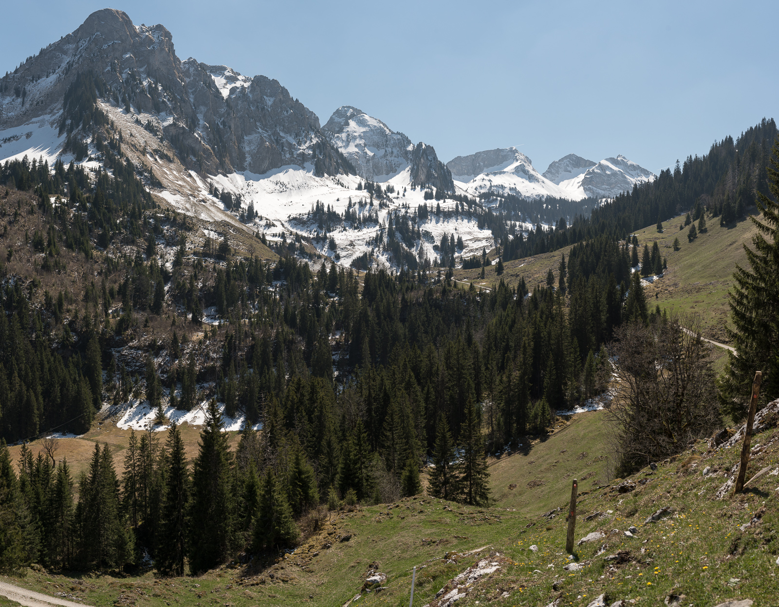 Oberhalb der Brecca-Schlucht