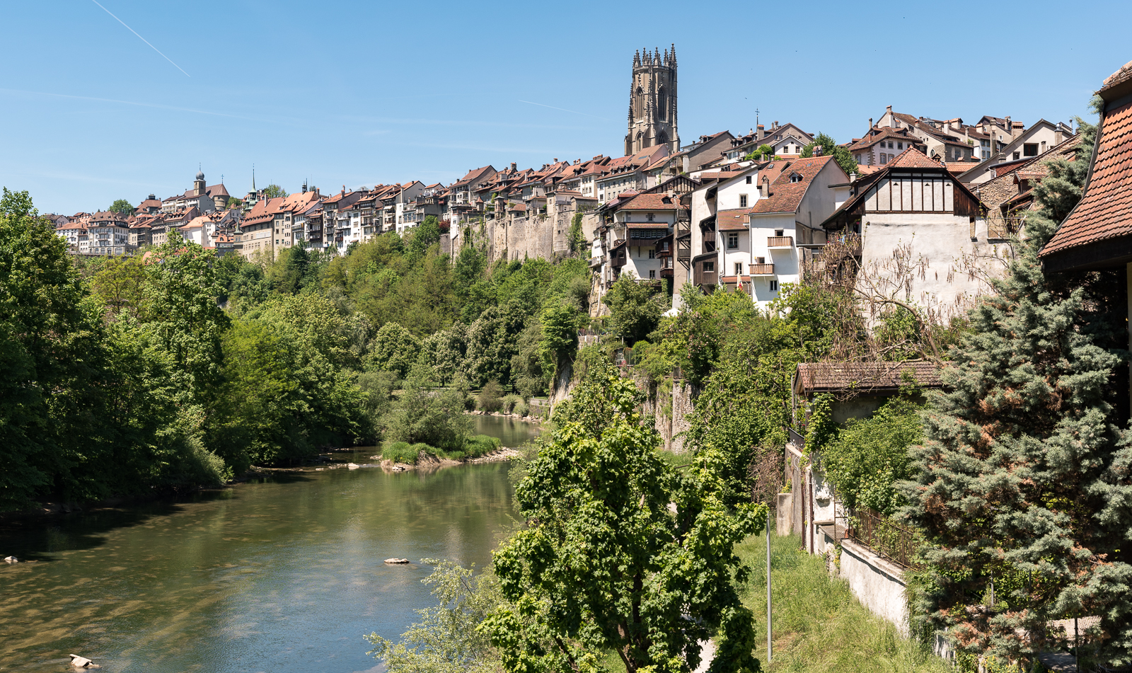 An der Saane in Fribourg