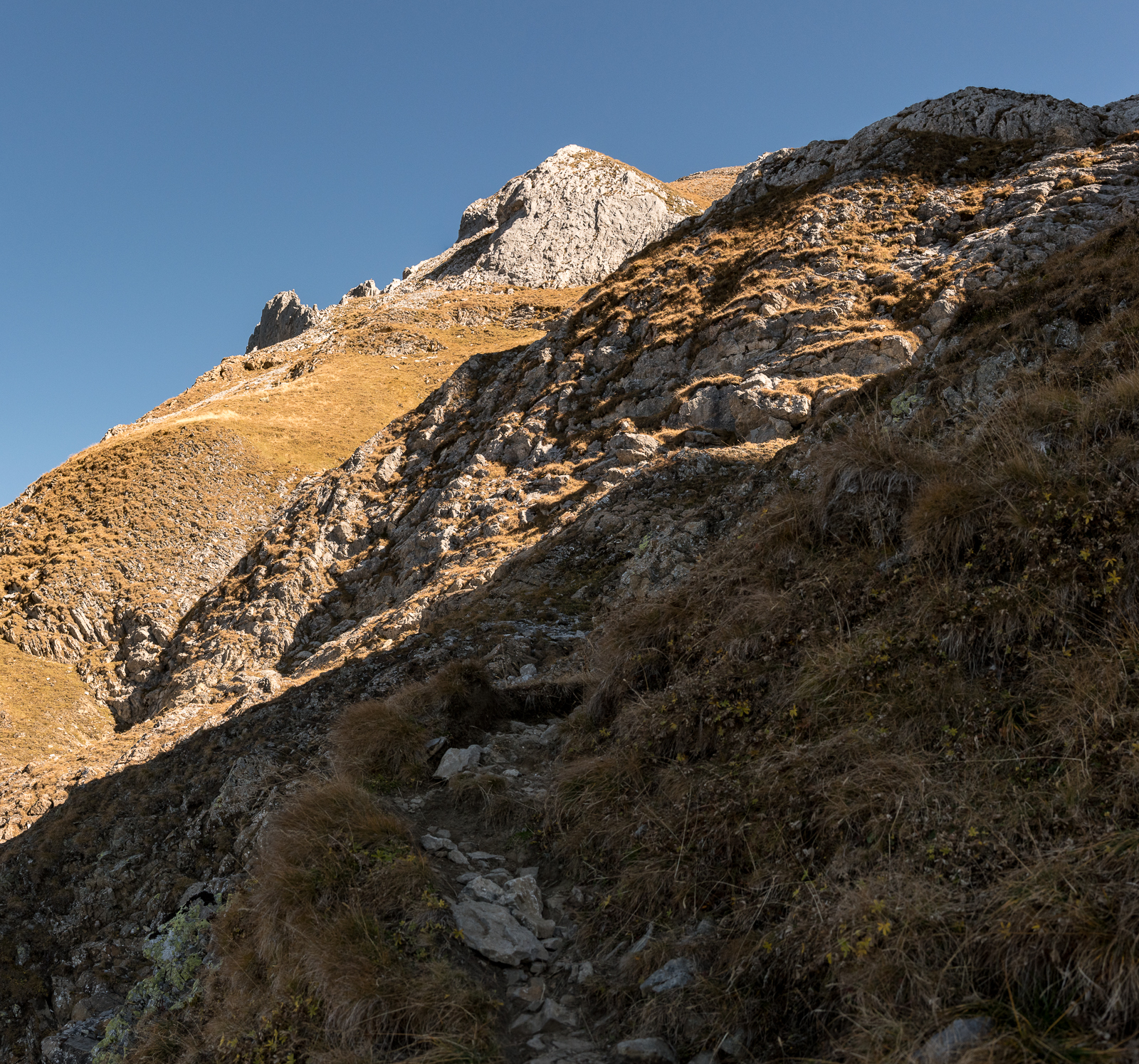 Weg nach oben