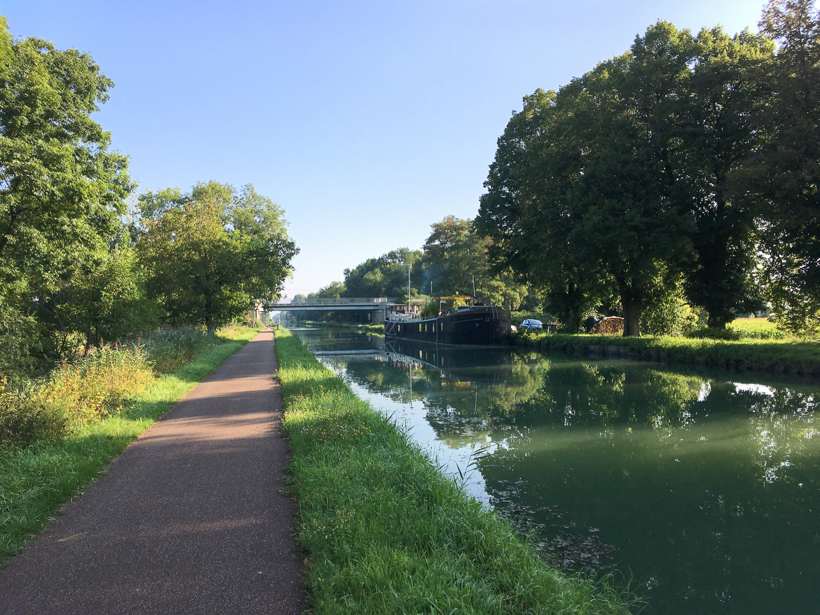 Morgens am Rhein-Rhône-Kanal