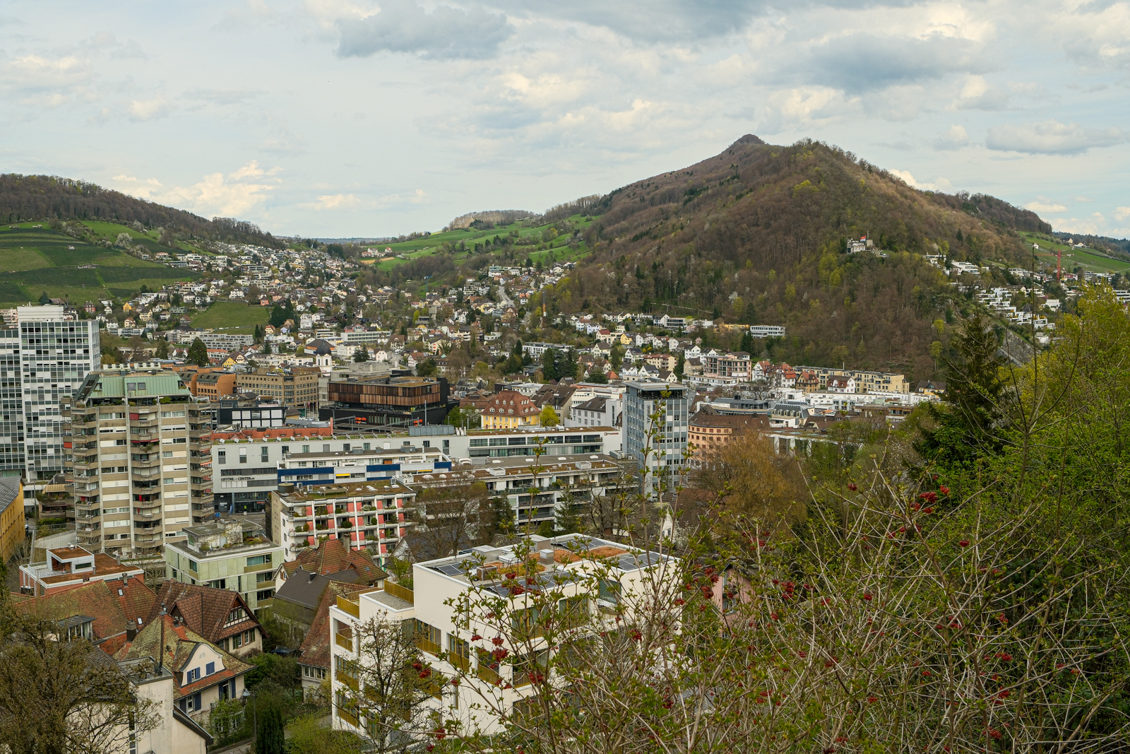Blick über Baden zum Lägern
