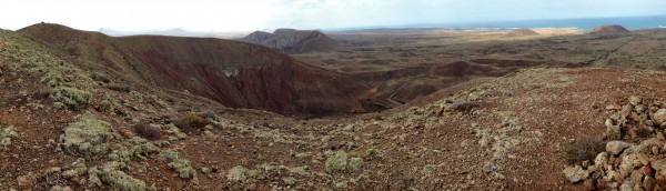 Fuerteventura - Vulkankette, Krater des Las Calderas, Nordküste