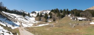 Am Ausgang der Brecca-Schlucht